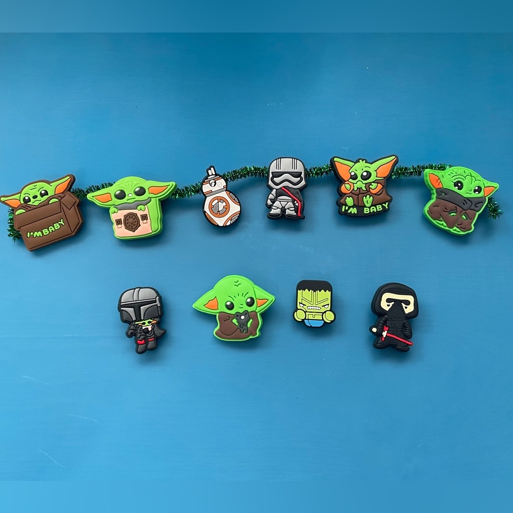 Baby Yoda & Friends Croc Charms (10pcs)